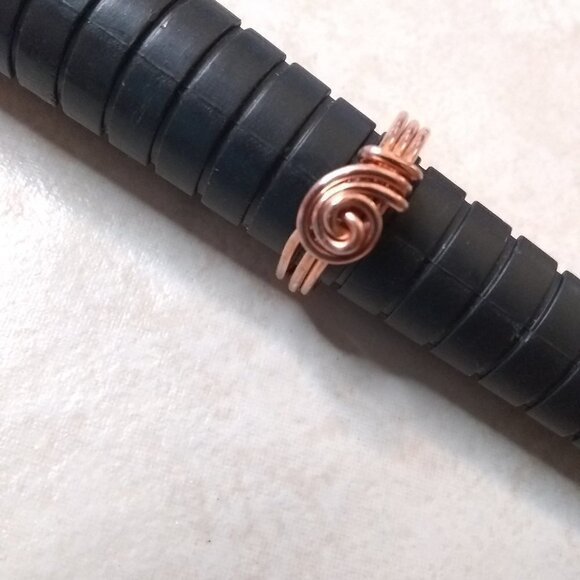 Hand Crafted Jewelry - Durable Everyday Wear! Class & Sass ~ Copper Wire Wrapped Ring - Sz 5.5 + 10